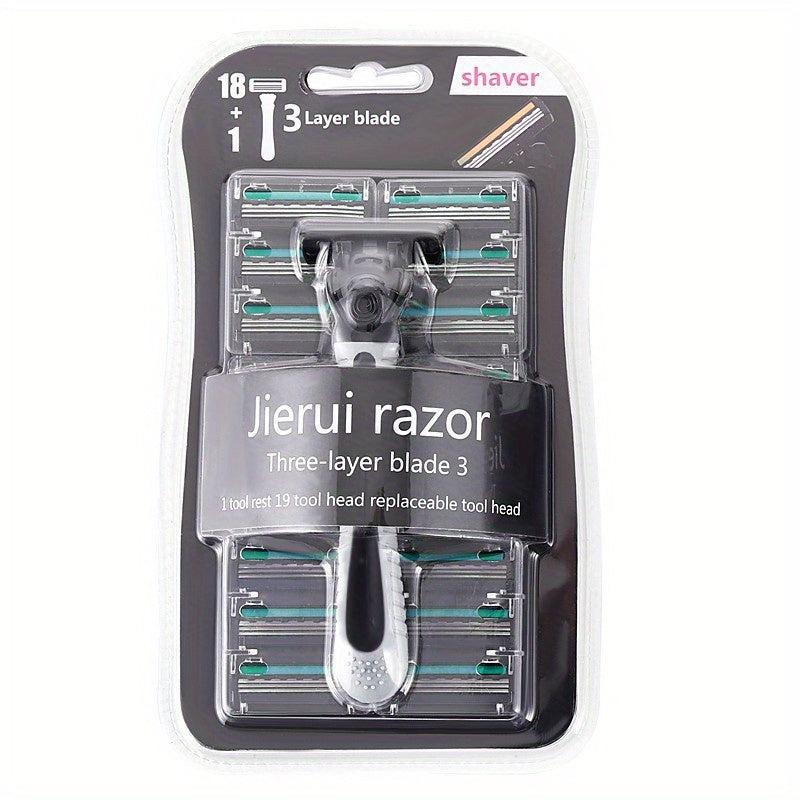 3 Layer Manual Razors Classic Razor with Replacement Blades