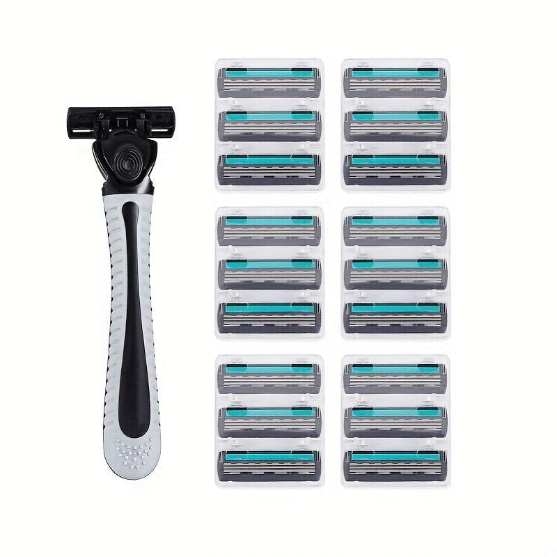 3 Layer Manual Razors Classic Razor with Replacement Blades