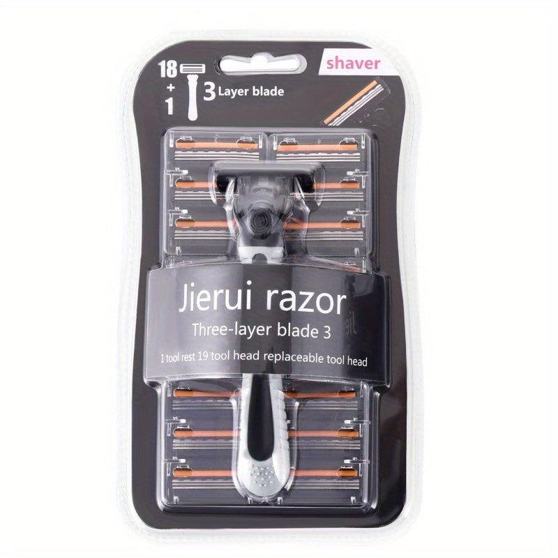 3 Layer Manual Razors Classic Razor with Replacement Blades