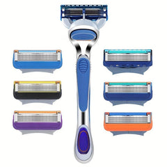 Classic 5-Layer Razor Set with 1 Handle and 4 Refills