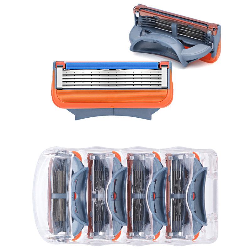 Classic 5-Layer Razor Set with 1 Handle and 4 Refills