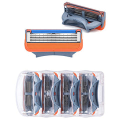 Classic 5-Layer Razor Set with 1 Handle and 4 Refills