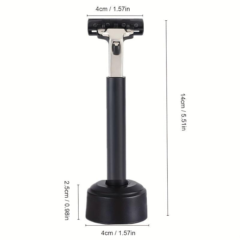 3-Layer Manual Safety Razor for Classic Shaving Set with Stainless Steel Blades