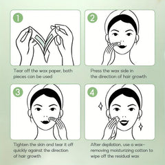 Facial Wax Strips Hair Removal Kit