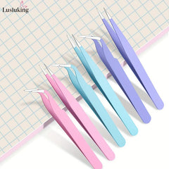 Pointed Tweezers for Eyelash Extension Nail Sticker Rhinestones Gems