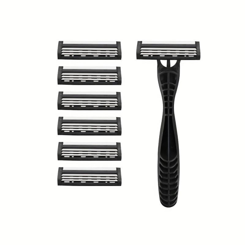 3-Layer Classic Razor Shaving Blades Skin Guard Retro Wet Shaving