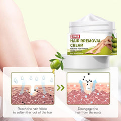 Natural Hair Removal Cream Set for Body Face Armpits and Legs
