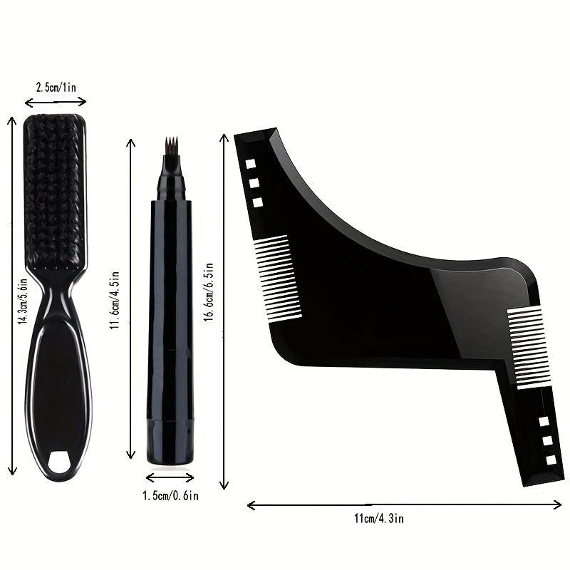 Beard Filling Pen Kit Waterproof Long Lasting Coverage