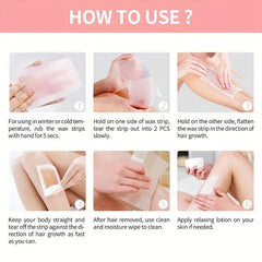 Body Wax Strip for Leg Armpit and Lip Hair Removal