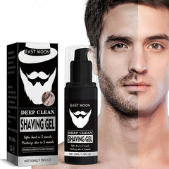 Men Shave Gel and Facial Beards Cleaning Tool with 50ml Skin Soothing Gels