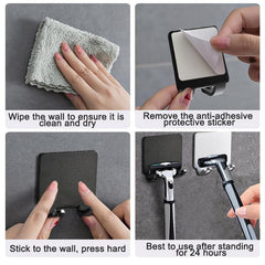 Aluminum Bathroom Organizer Shelves Storage Hook
