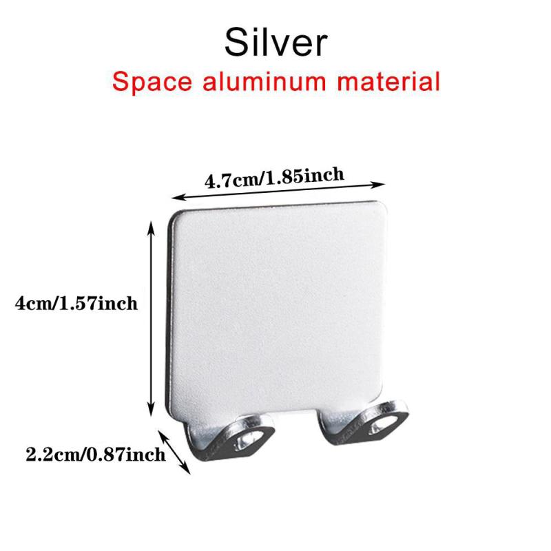 Aluminum Bathroom Organizer Shelves Storage Hook