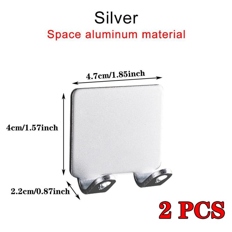 Aluminum Bathroom Organizer Shelves Storage Hook
