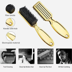 Barber Brush Set - Cleaning Brush, Neck Duster, Clipper Brush, Styling Tool