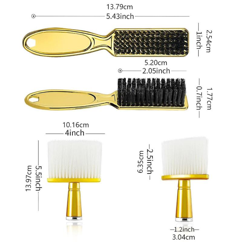 Barber Brush Set - Cleaning Brush, Neck Duster, Clipper Brush, Styling Tool