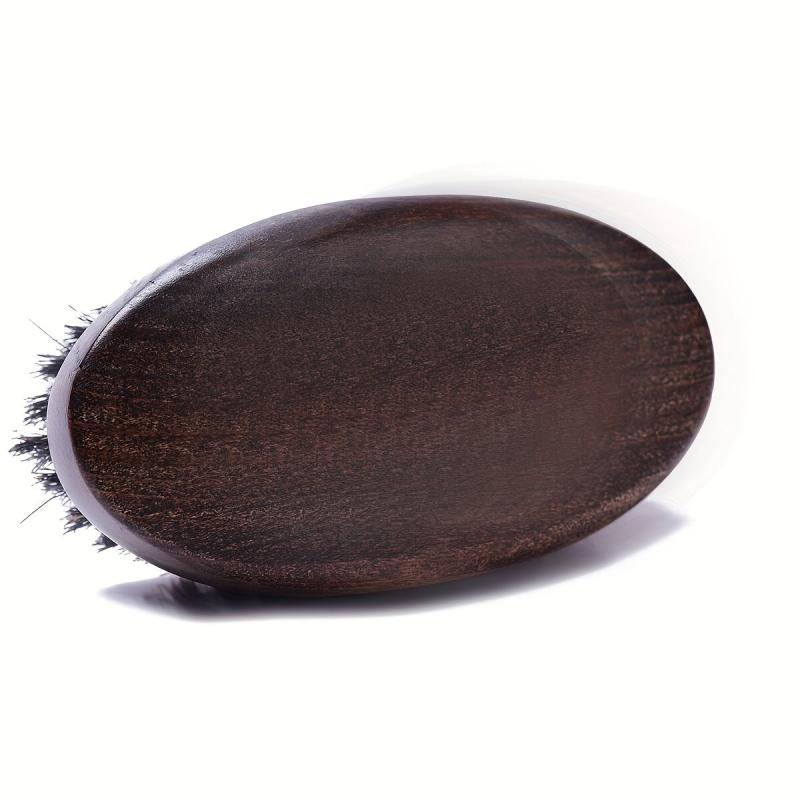 Bamboo Beard Brush & Comb Set for Men Natural Bristle Mustache Grooming