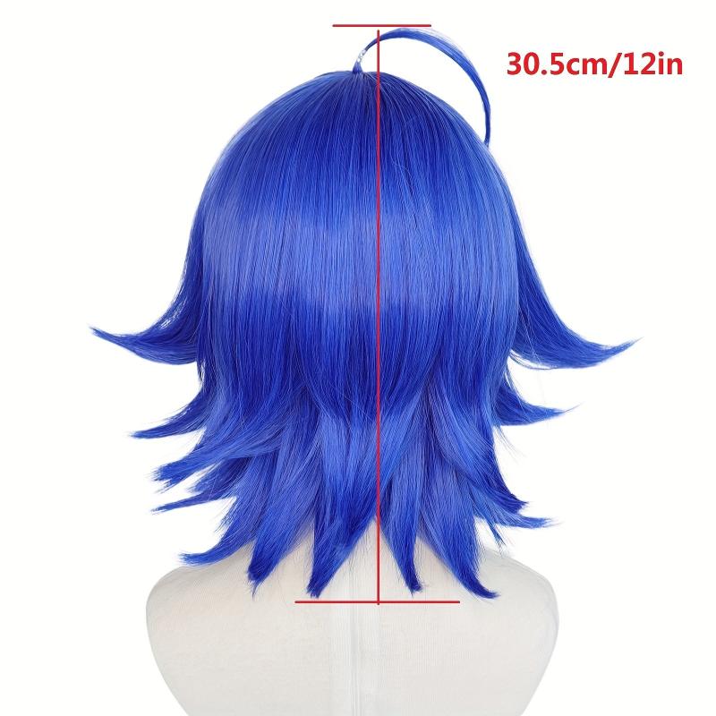 Short Straight Synthetic Cosplay Wig For Halloween & 1pc Wig Cap