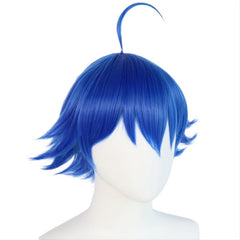 Short Straight Synthetic Cosplay Wig For Halloween & 1pc Wig Cap