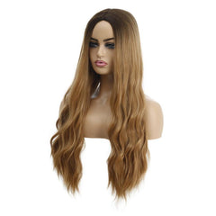 Long Curly Wavy Wig Synthetic Wig Heat Resistant Costume Wig For Halloween Party