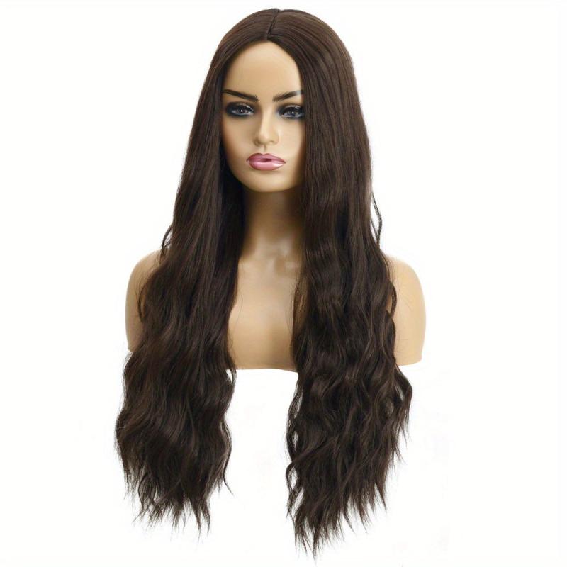 Long Curly Wavy Wig Synthetic Wig Heat Resistant Costume Wig For Halloween Party