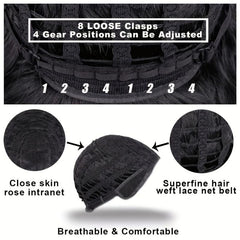 Short Layered Wig With Bangs Brown Mixed Wig Natural Short Wig Synthetic