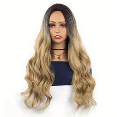 Long Wavy Middle Part Cosplay Wig Synthetic Heat Resistant