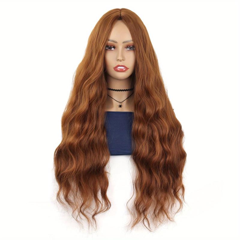 Long Wavy Middle Part Cosplay Wig Synthetic Heat Resistant