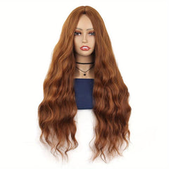Long Wavy Middle Part Cosplay Wig Synthetic Heat Resistant