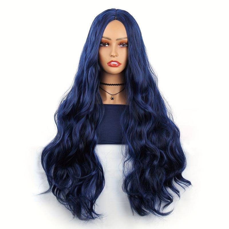 Long Wavy Middle Part Cosplay Wig Synthetic Heat Resistant