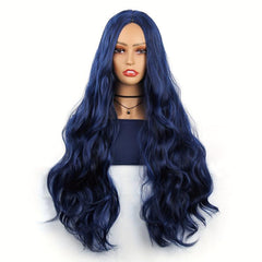 Long Wavy Middle Part Cosplay Wig Synthetic Heat Resistant