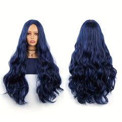 Long Wavy Middle Part Cosplay Wig Synthetic Heat Resistant