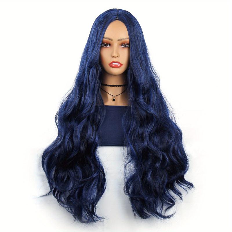 Long Wavy Middle Part Cosplay Wig Synthetic Heat Resistant