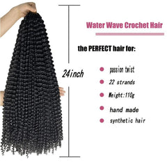 Passion Twist Hair 45 72 Cm 1 Packs for Butterfly Style Water Wave Braiding Hair
