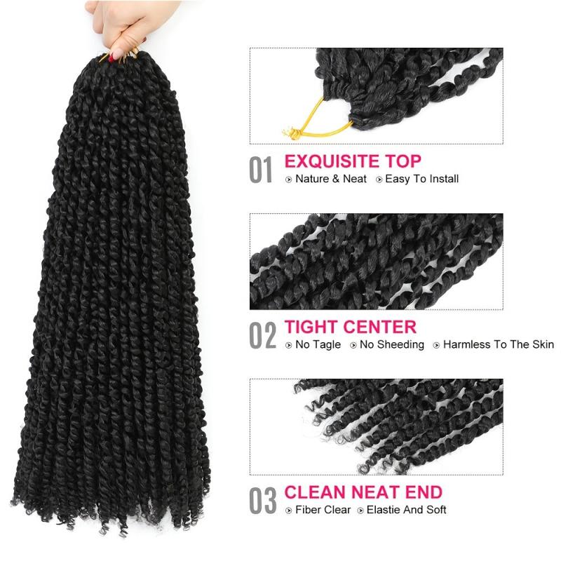 Passion Twist Hair 45 72 Cm 1 Packs for Butterfly Style Water Wave Braiding Hair