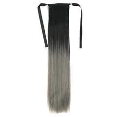 Long Straight Ponytail Extensions Synthetic Clip In Hair Extensions