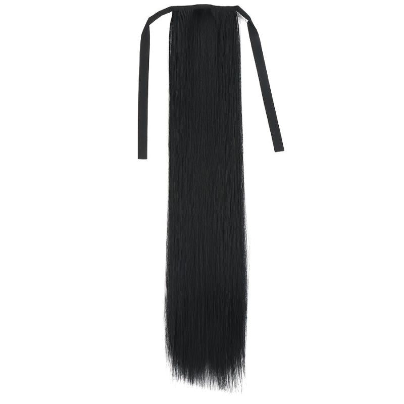 Long Straight Ponytail Extensions Synthetic Clip In Hair Extensions