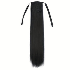 Long Straight Ponytail Extensions Synthetic Clip In Hair Extensions