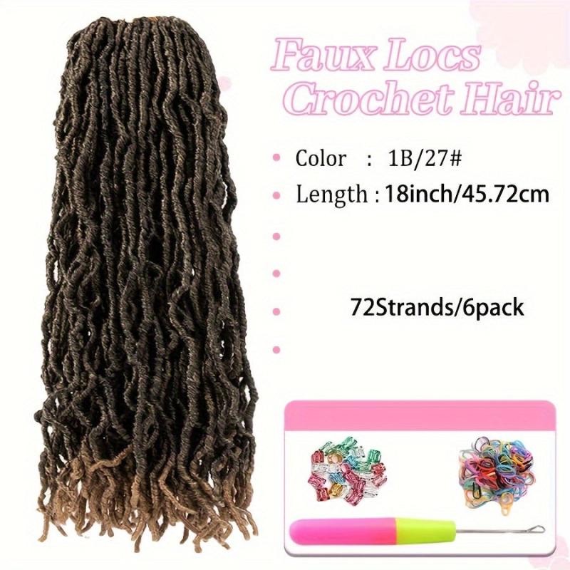6pack 91 Soft Locs Crochet Hair For Women Natural Butterfly Locks Style