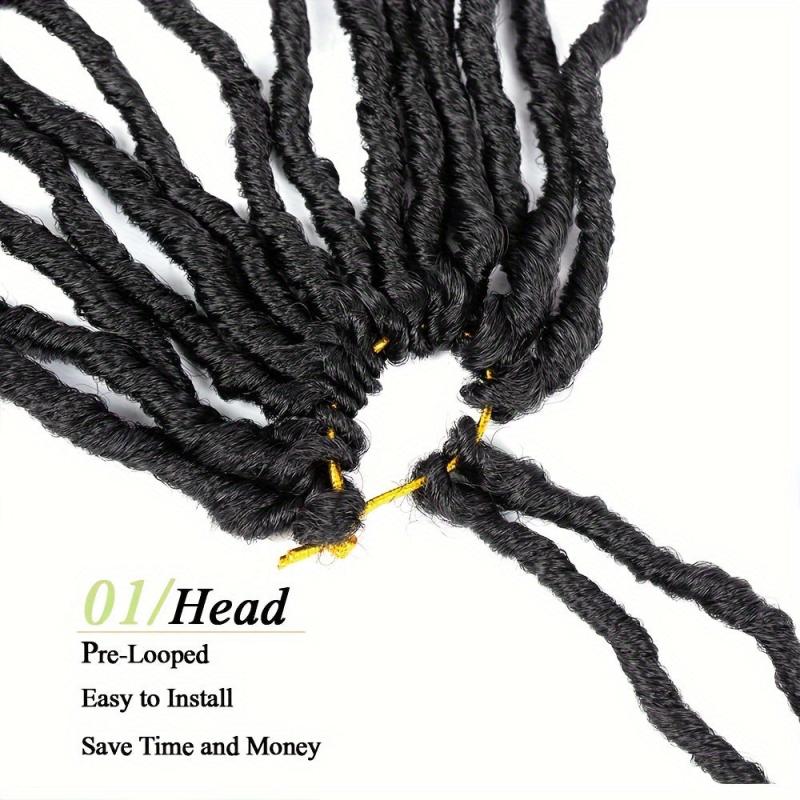 6pack 91 Soft Locs Crochet Hair For Women Natural Butterfly Locks Style