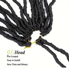6pack 91 Soft Locs Crochet Hair For Women Natural Butterfly Locks Style
