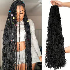 6pack 91 Soft Locs Crochet Hair For Women Natural Butterfly Locks Style