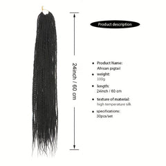 60 96 Cm Afro Synthetic Crochet Senegalese Braids Extensions