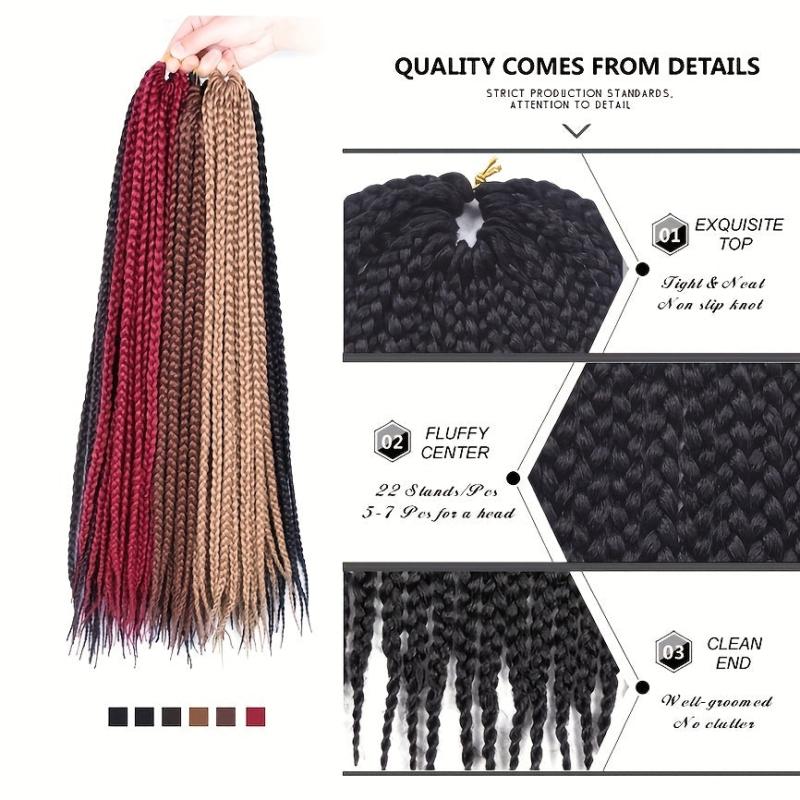 60 96 Cm Afro Synthetic Crochet Senegalese Braids Extensions