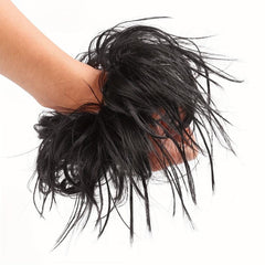 Messy Hair Bun Extensions Curly Wavy Hair Scrunchies Updo Hair Pieces