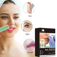 Beard Lip Hair Removal Wax Strips, 40 Pcs Honey Warmth Hair Removal Tool