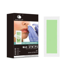Beard Lip Hair Removal Wax Strips, 40 Pcs Honey Warmth Hair Removal Tool