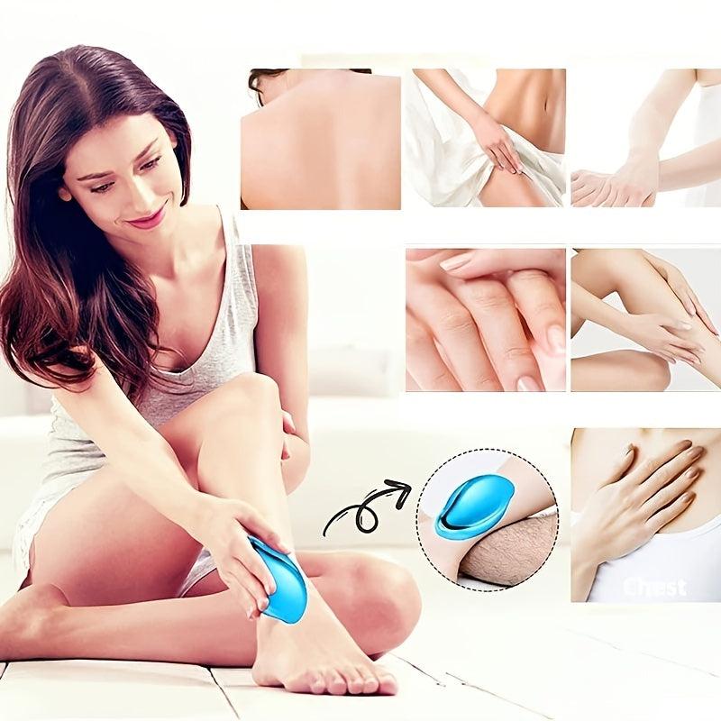 Crystal Hair Eraser Hair Removal Tool - Painless Exfoliation - Fast & Easy