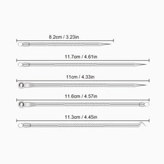 5pcs Pimple Popping Kit Stainless Steel Acne Clips & Beauty Needles