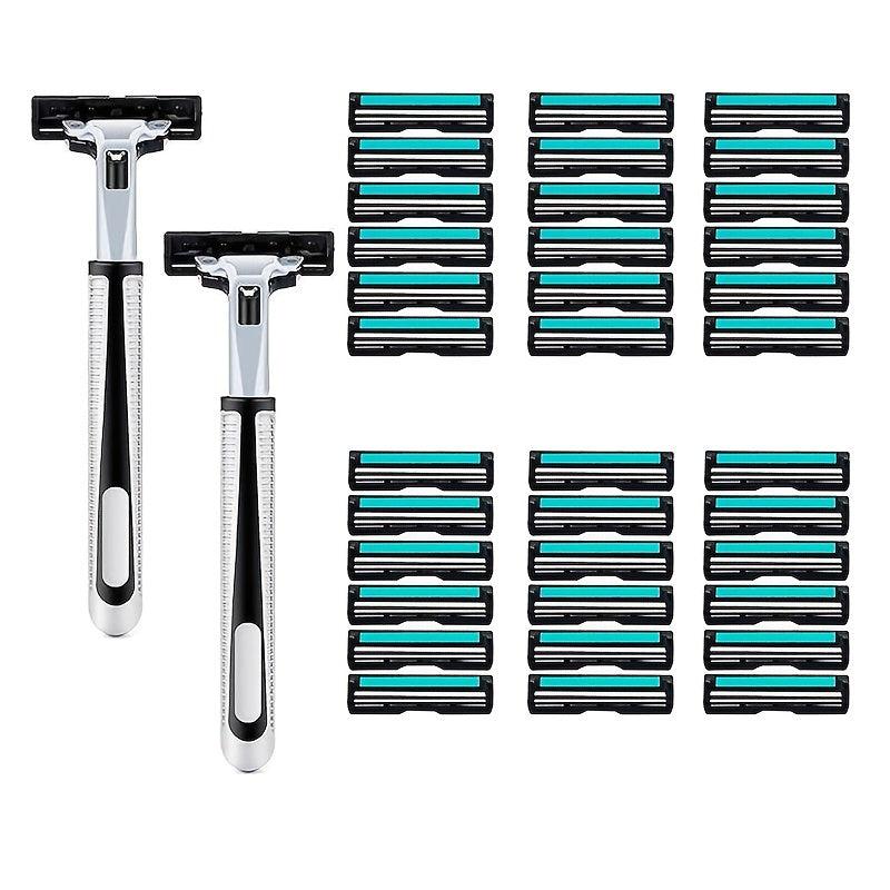 Classic Razor Shaving Replacement Blades Skin Guard Included Holder 36 Blades