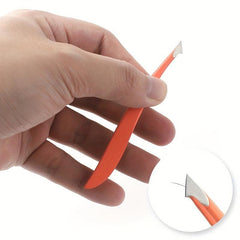 4pcs Banana Shaped Stainless Steel Eyebrow Tweezers Set